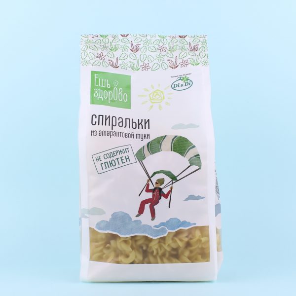 Макароны амарантовые Спиральки Макароны амарантовые Спиральки