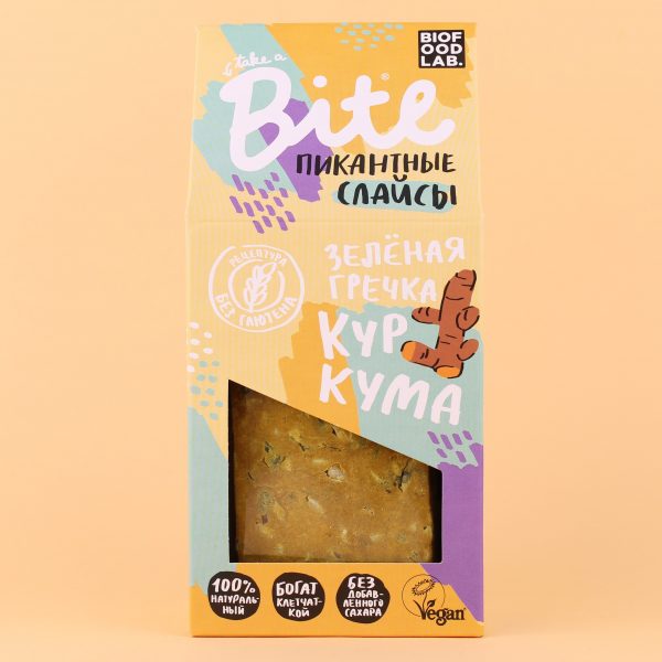 Слайсы с зеленой гречкой и куркумой Слайсы с зеленой гречкой и куркумой