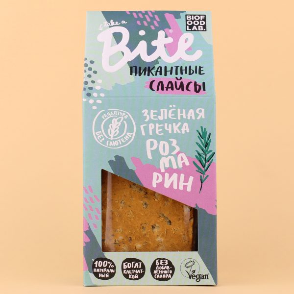 Слайсы с зеленой гречкой и розмарином Слайсы с зеленой гречкой и розмарином