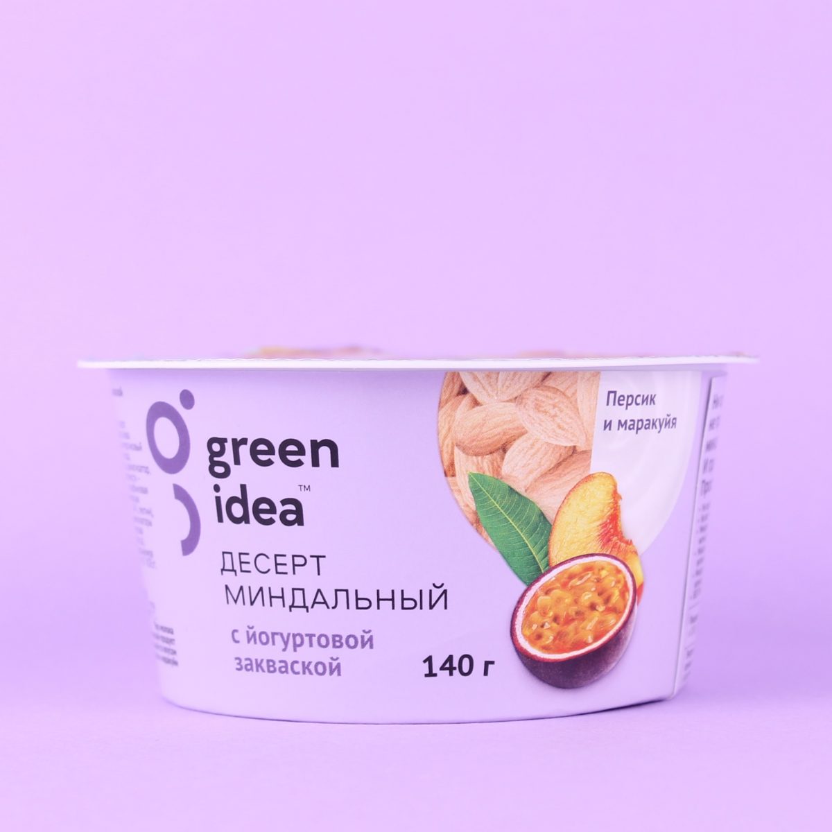 Йогурт миндальный Персик-маракуйя