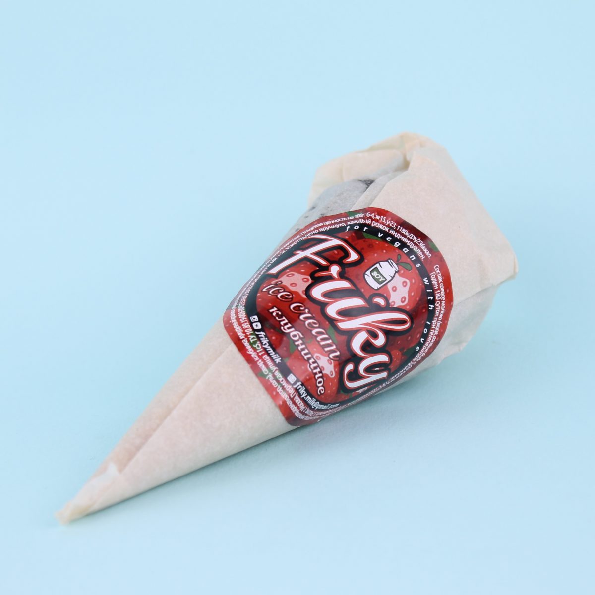 Мороженое в рожке Клубничное, Friky Мороженое в рожке Клубничное, Friky