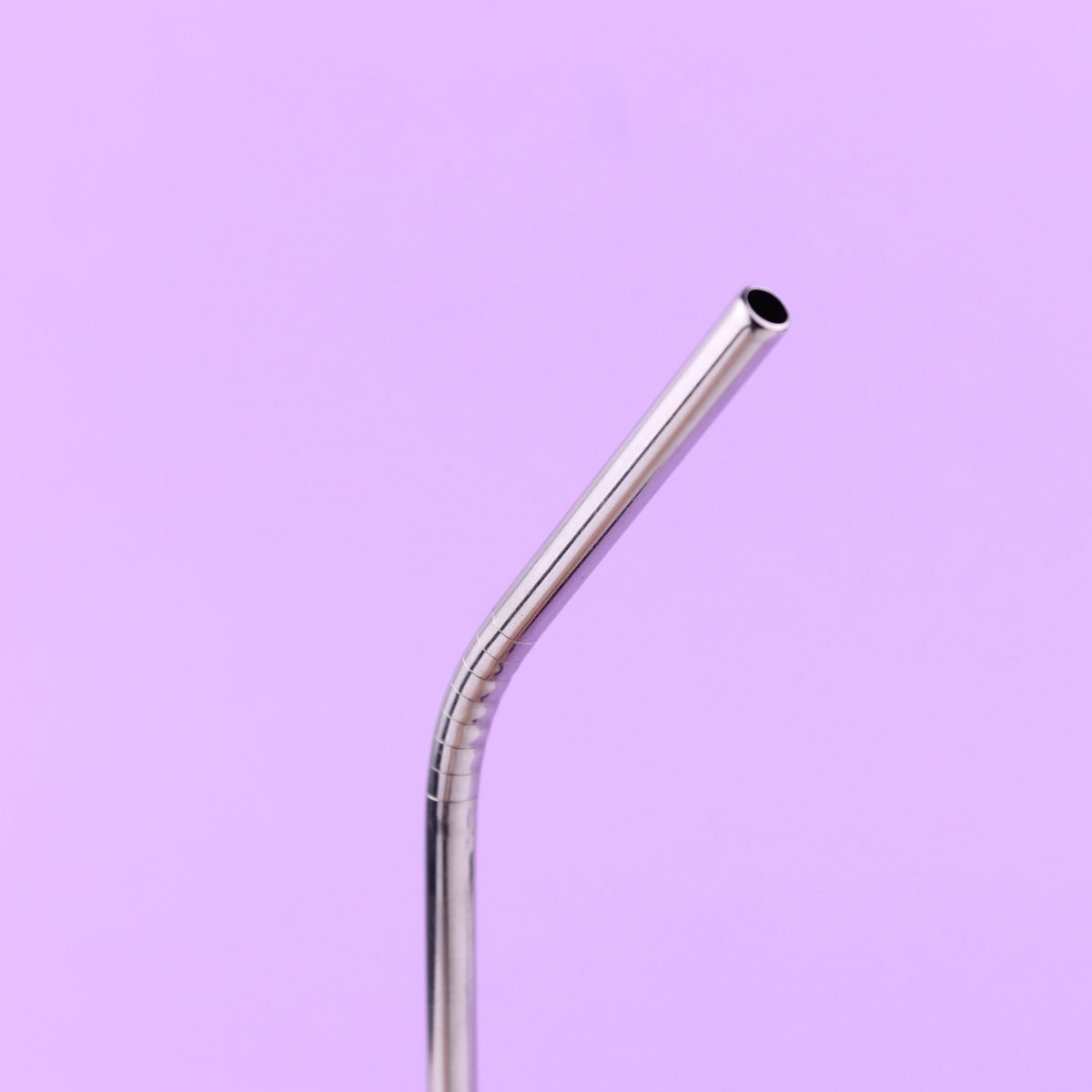 Трубочка металлическая изогнутая