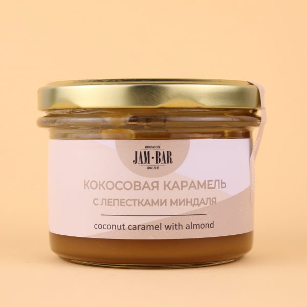 Паста кокосовая карамель с миндалём Паста кокосовая карамель с миндалём
