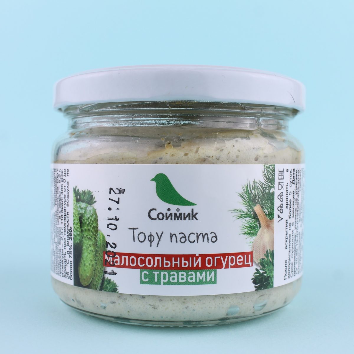 Тофу паста Огурец, Соймик - B12 VEGAN SHOP